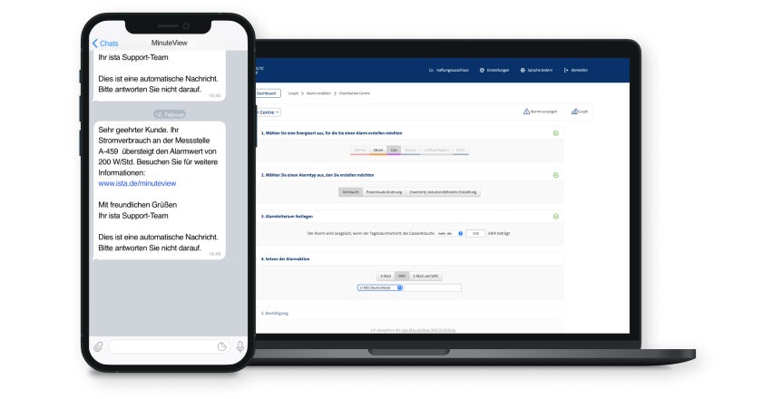 Alarming: Energiemanagement mit MinuteView